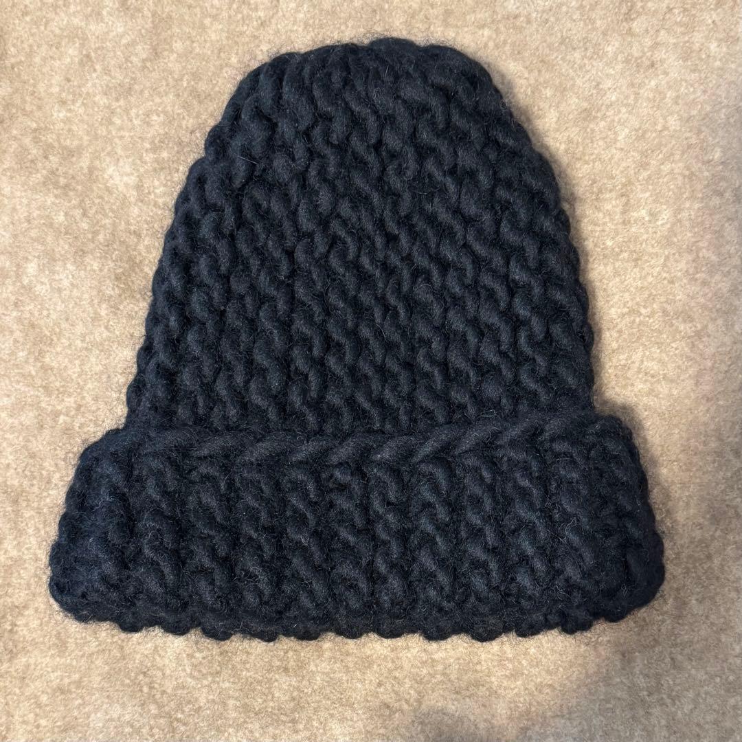 23AW ミュールバウアー Muhlbauer ニット帽 ビーニー ブラック 黒