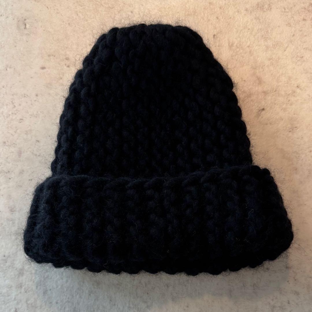 23AW ミュールバウアー Muhlbauer ニット帽 ビーニー ブラック 黒