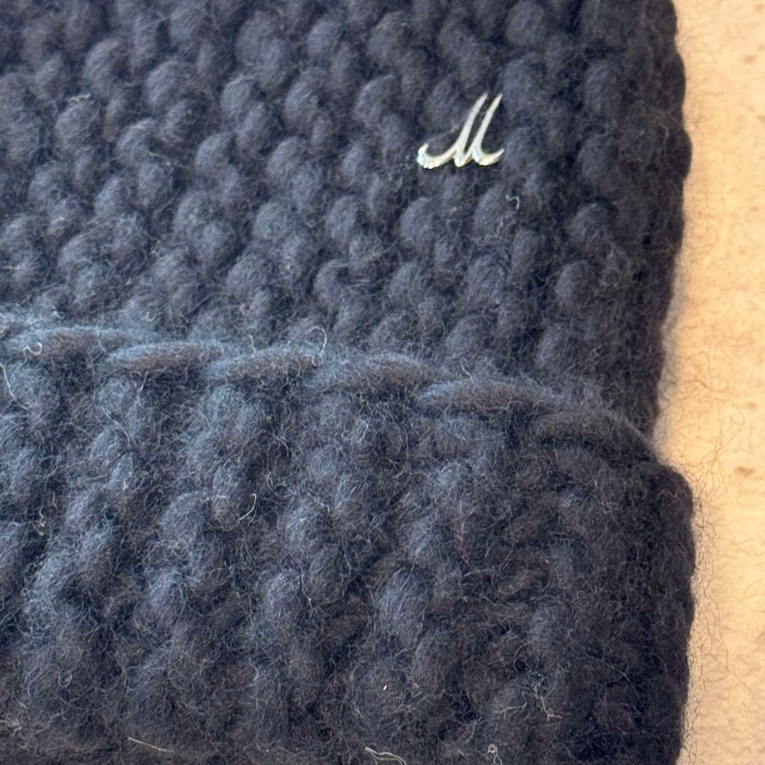 23AW ミュールバウアー Muhlbauer ニット帽 ビーニー ブラック 黒