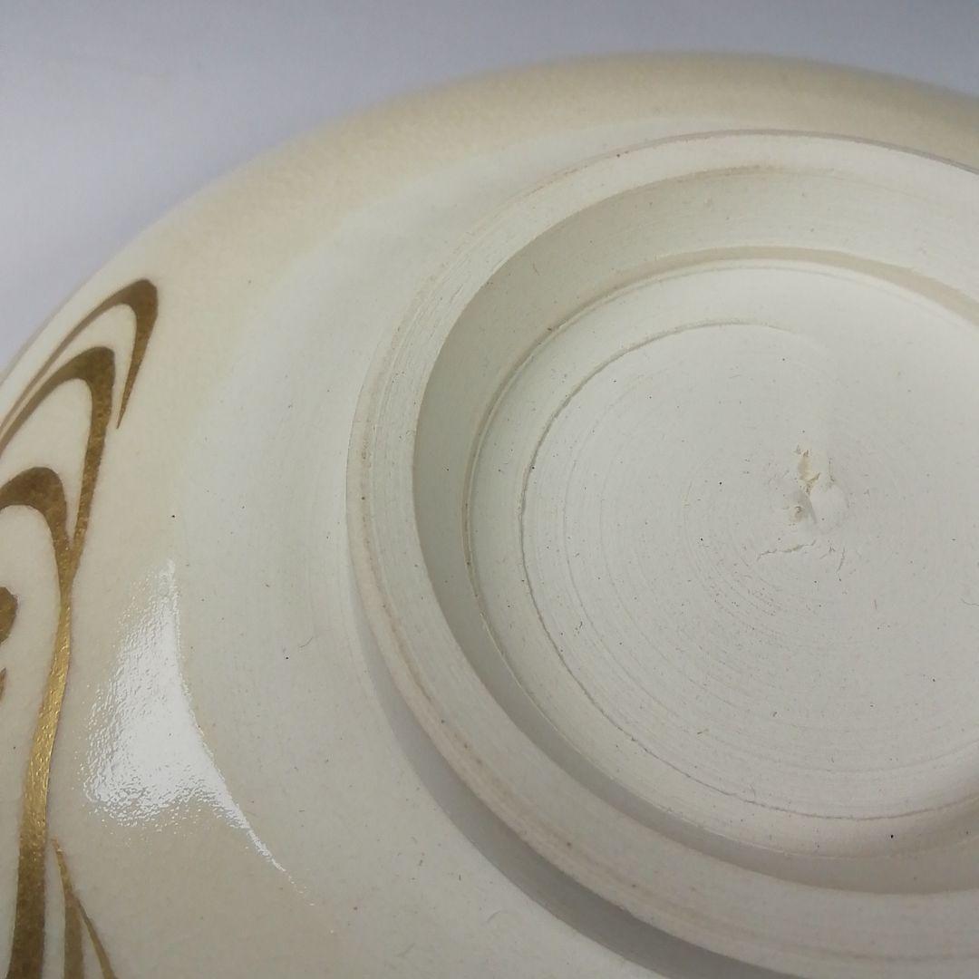 Ｔ６４９　茶碗　『仁清　葵流水』『平茶碗』『川添寿楽 造』　共箱　抹茶碗　茶道具