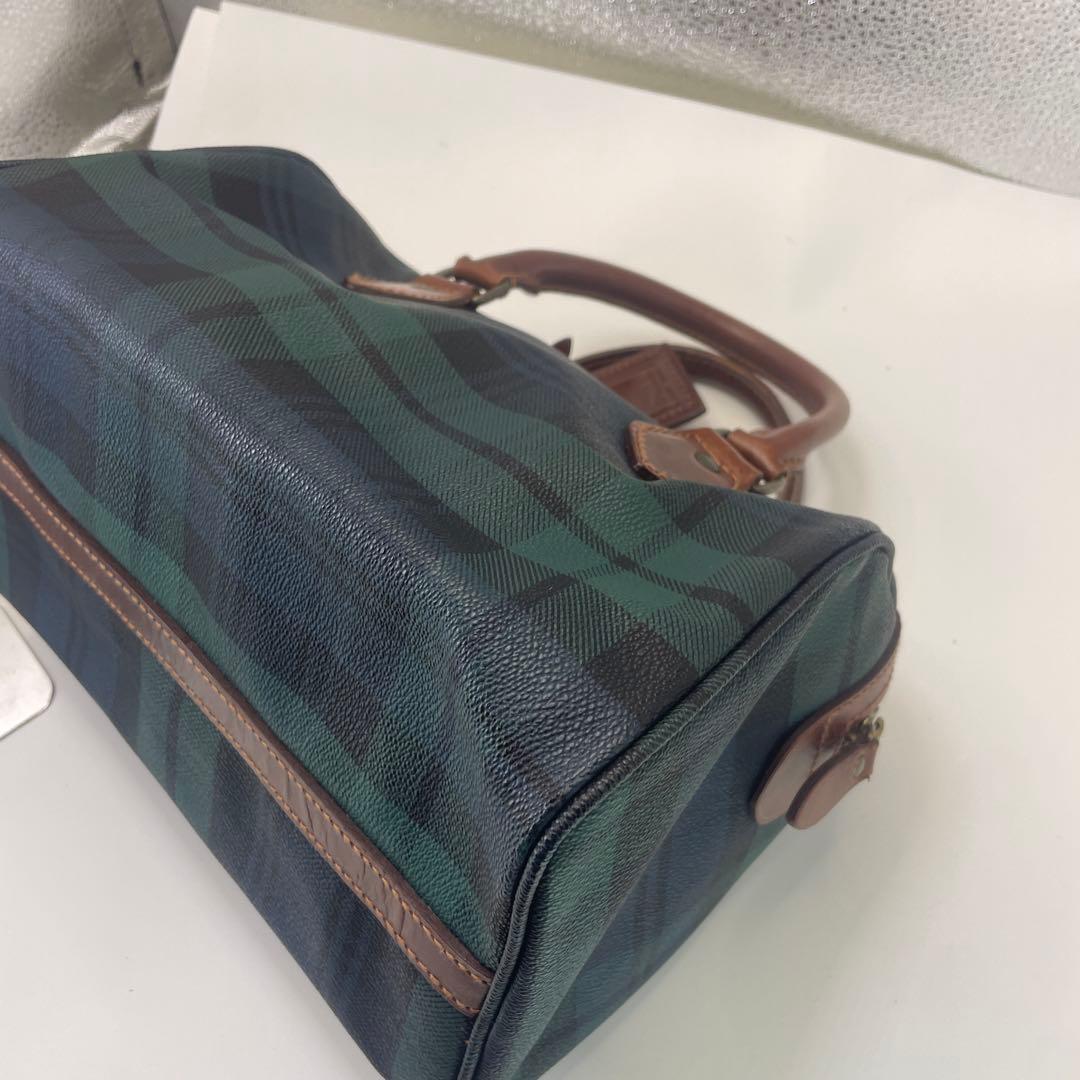 ポロラルフローレン　タータンチェック ハンドバッグ　ミニボストンバッグ