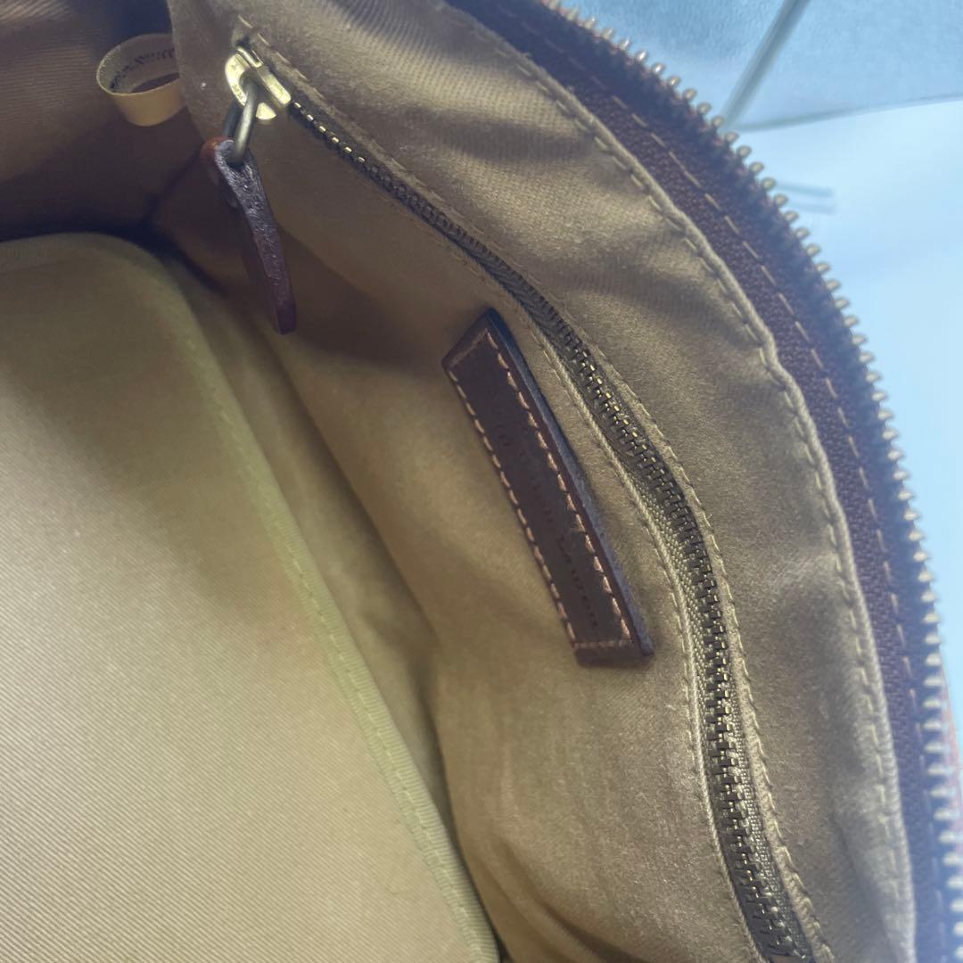 ポロラルフローレン　タータンチェック ハンドバッグ　ミニボストンバッグ