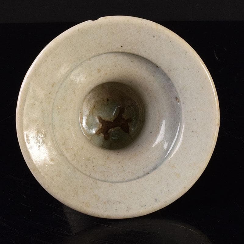 朝鮮美術　李朝　高麗白磁　盃台　杯台　V　R8012