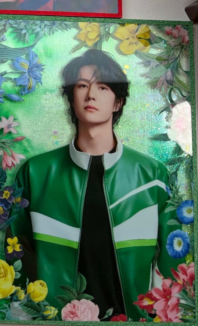 王一博 新作 A5流砂アクリル特殊加工色纸 デザイン　5点セット❣️確認用❣️