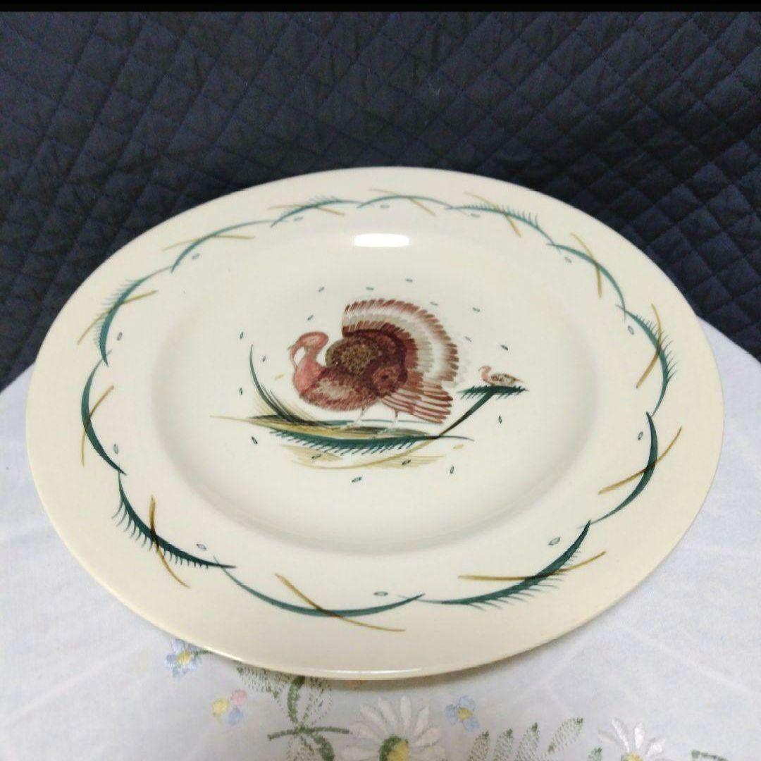 売約済、超美品スージークーパー「七面鳥(ターキー」ディナープレート」大皿２７cm