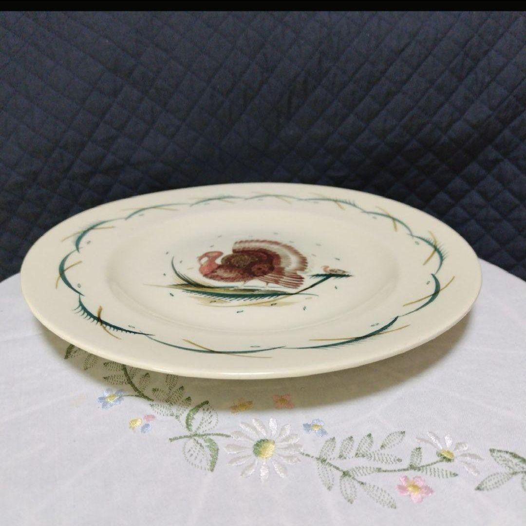 売約済、超美品スージークーパー「七面鳥(ターキー」ディナープレート」大皿２７cm