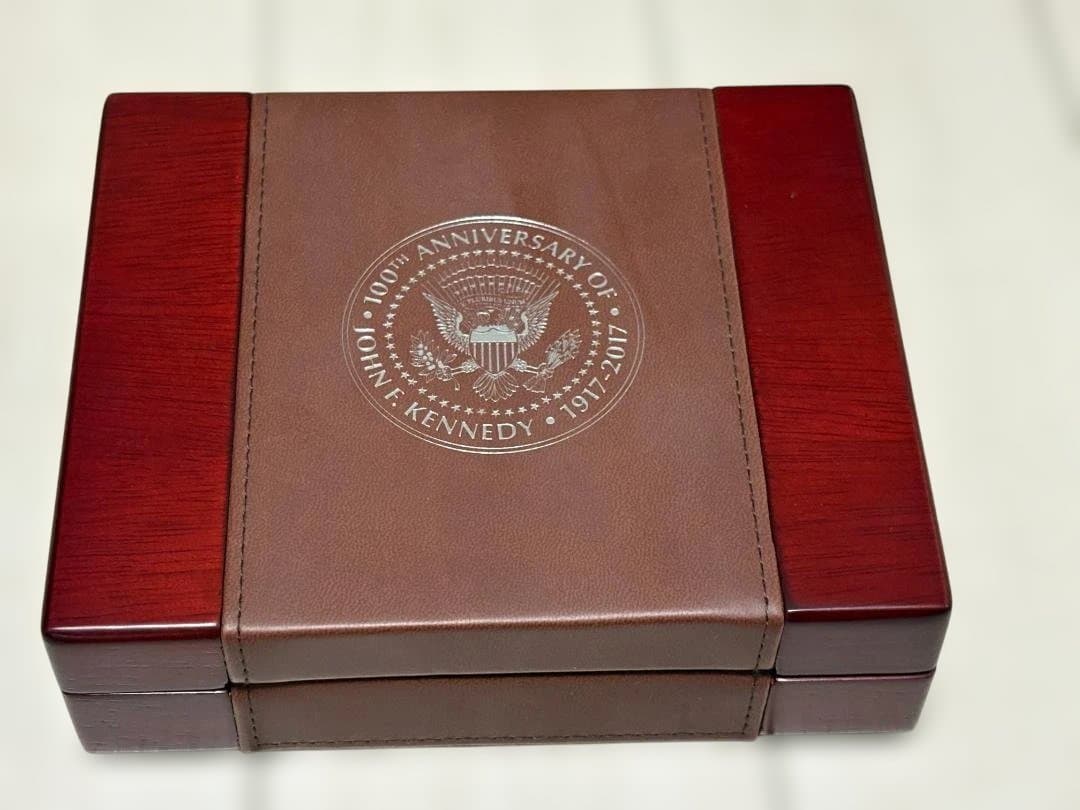 【新品】ケネディ大統領100周年記念　銀貨・銀プレート　セット