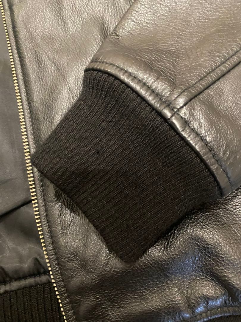 美品 B＆Yユナイテッドアローズ　MA-1タイプ　レザージャケット