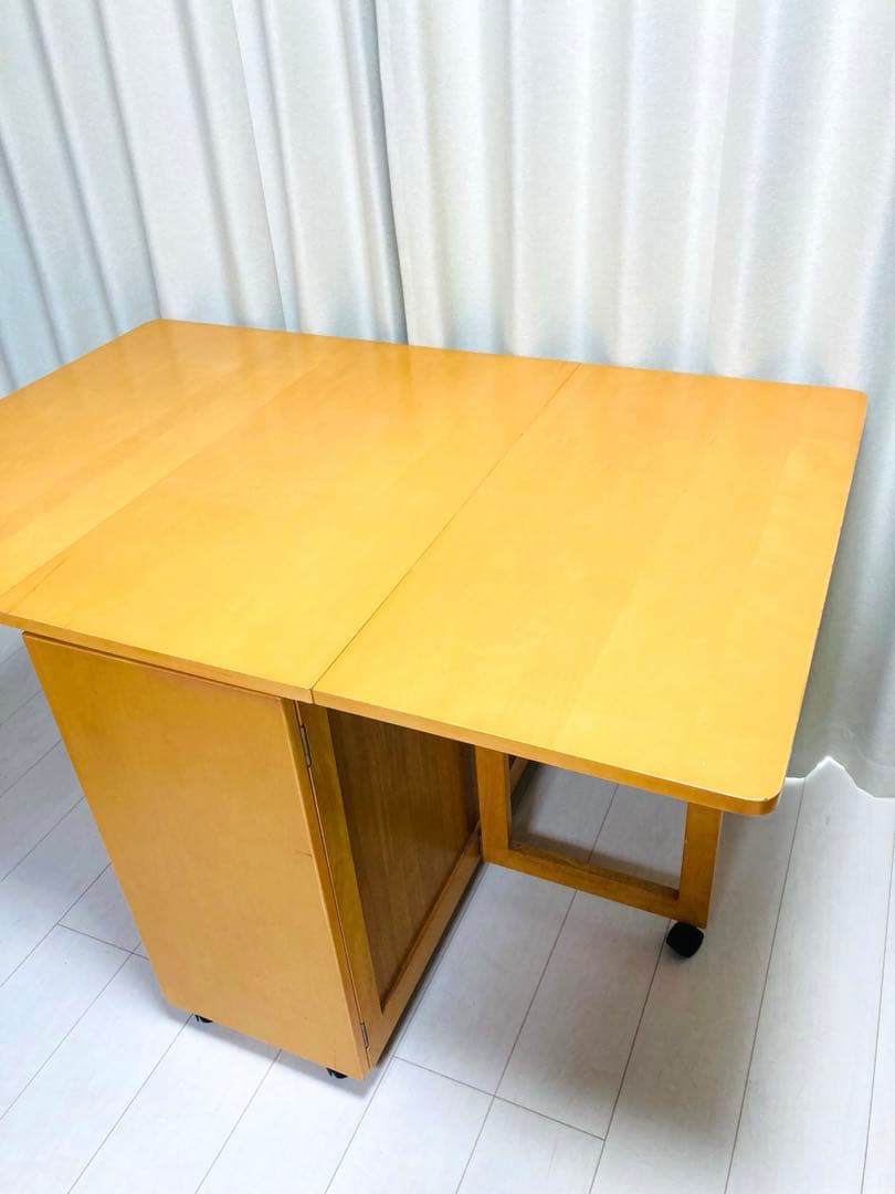 ダイニングテーブル　バタフライテーブル　折りたたみ　イス　セット