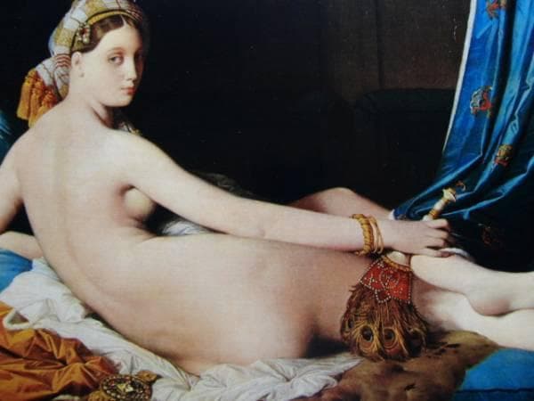 ドミニク・アングル、【グランド・オダリスク】、希少豪華画集画、新品高級額・額装付