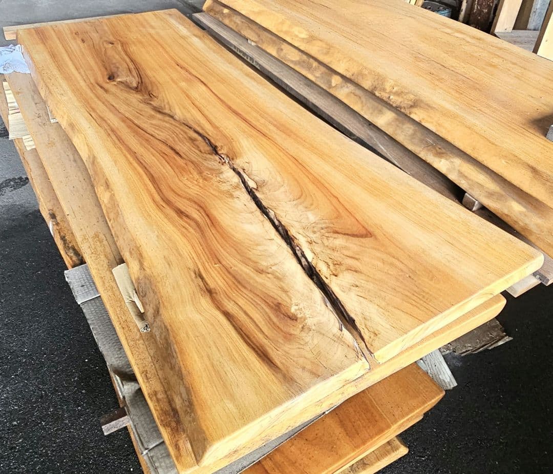 楠　一枚板　希少　ダイニング　テーブル　リビング　栃　ウォールナット