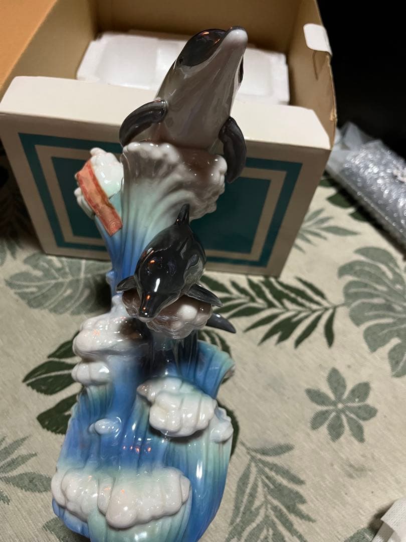 ドルフィン フィギュア 陶器製