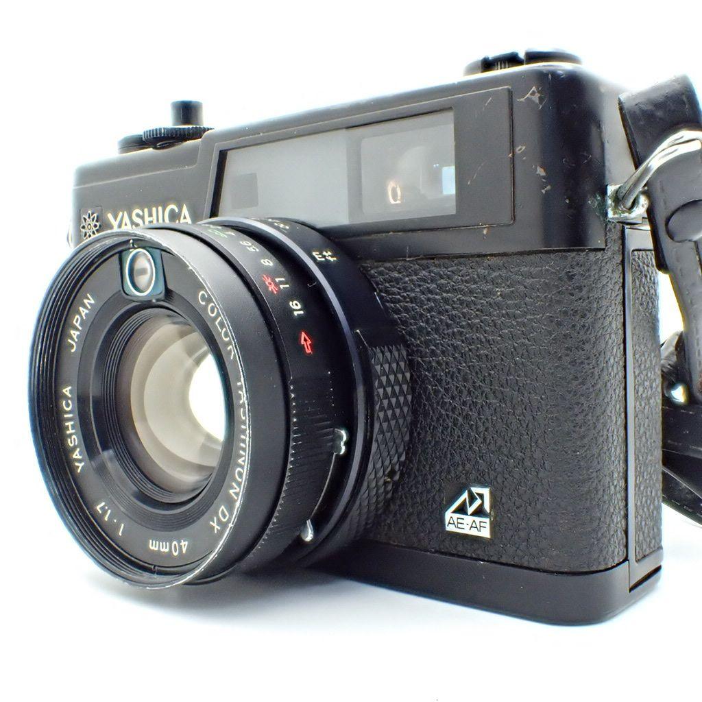 【動作確認済】ヤシカ ELECTRO35 GX ブラック 純正ケース付