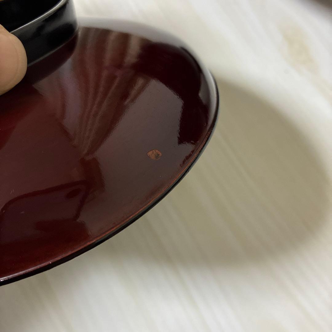 骨董　汁椀　木製漆器　蒔絵　アンティーク