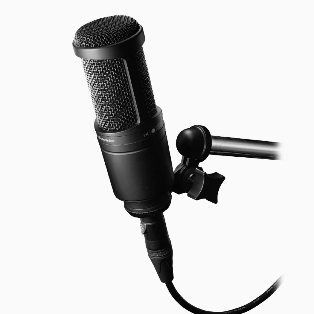 オーディオテクニカ コンデンサーマイクロホン AT2020 + XLRケーブル