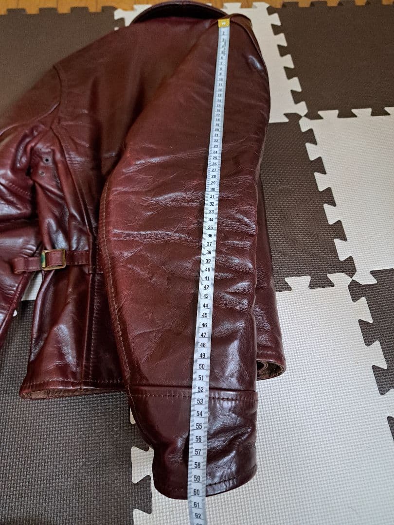 エアロレザーハーフベルトsize３４ホースハイドコードバングッドコンディション