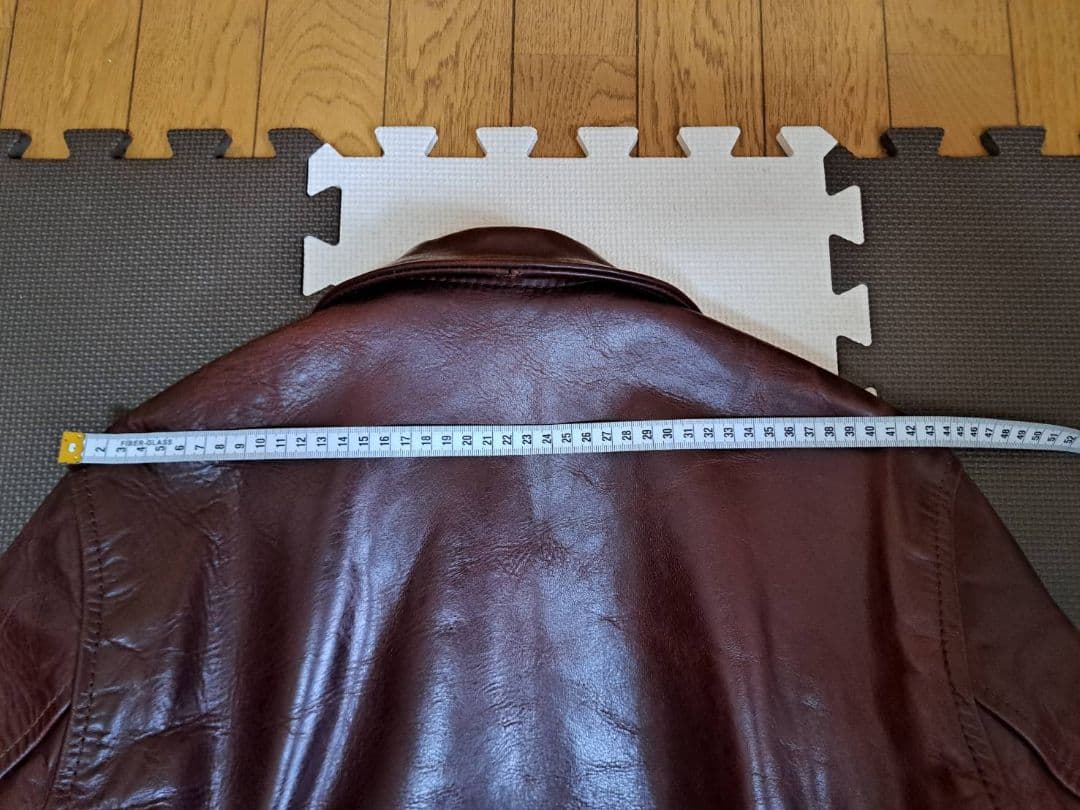 エアロレザーハーフベルトsize３４ホースハイドコードバングッドコンディション