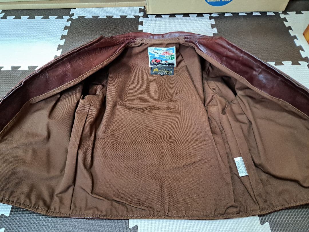 エアロレザーハーフベルトsize３４ホースハイドコードバングッドコンディション