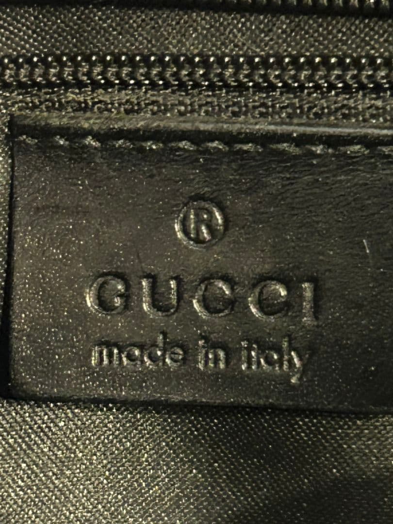 GUCCI バンブーハンドル ハンドバッグ ブラック