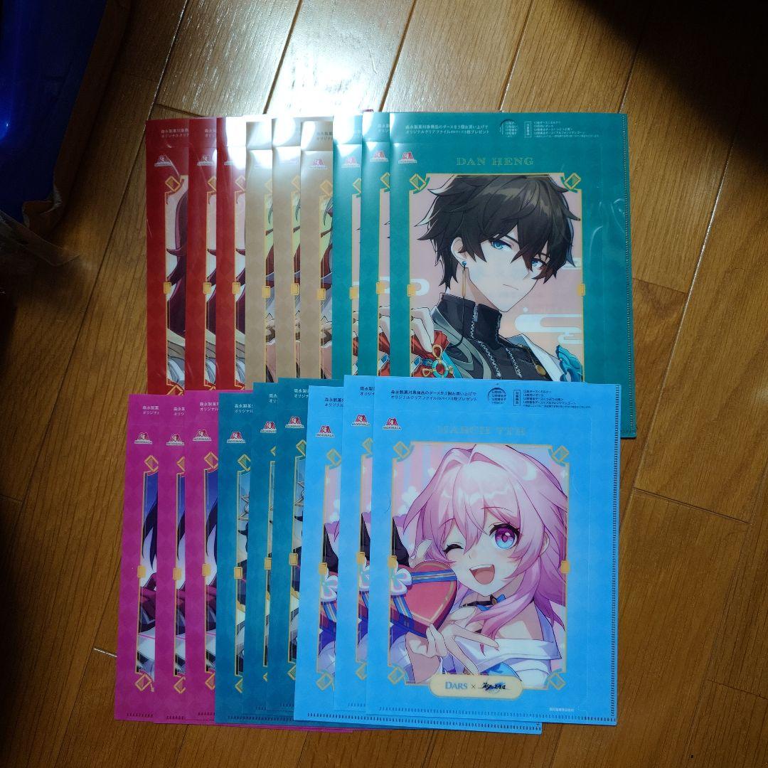 崩壊スターレイル　クリアファイル　全6種類×3セット（計18点）ダース　森永製菓