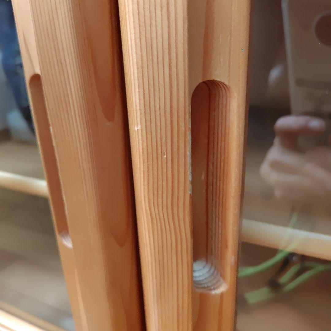 木製テレビ台 ガラス扉付き