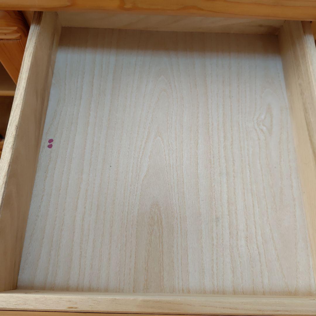 木製テレビ台 ガラス扉付き