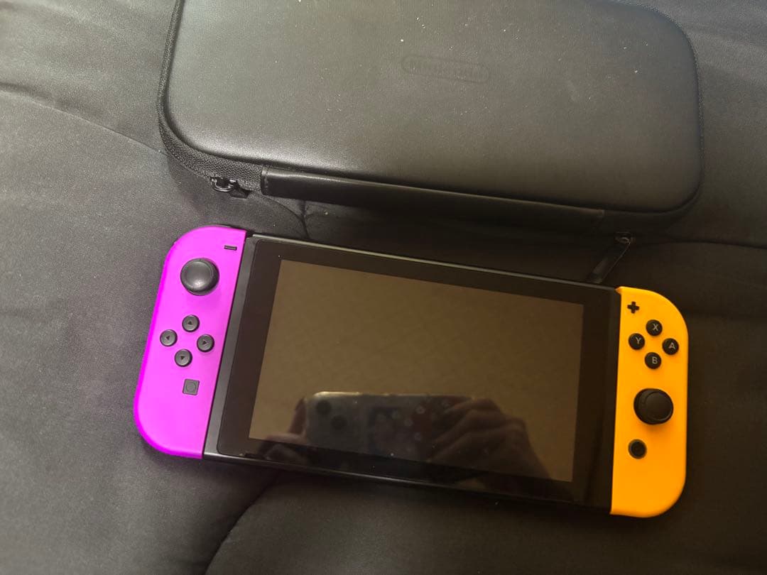 ち*︎様 Switch 本体　ジョイコン　パープルオレンジ　ケース付