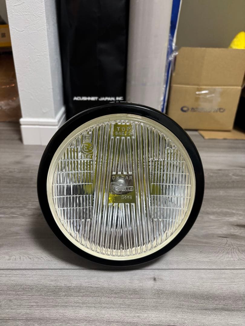 CIBIE 凹みヘッドライト　黒リム　CB250T CB400T