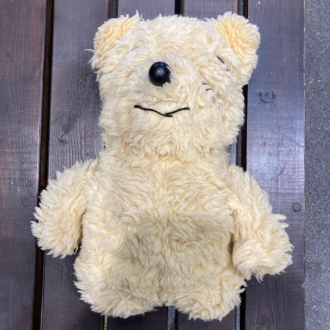 イギリス製アンテークのクマ型ぬいぐるみ　王室限定品