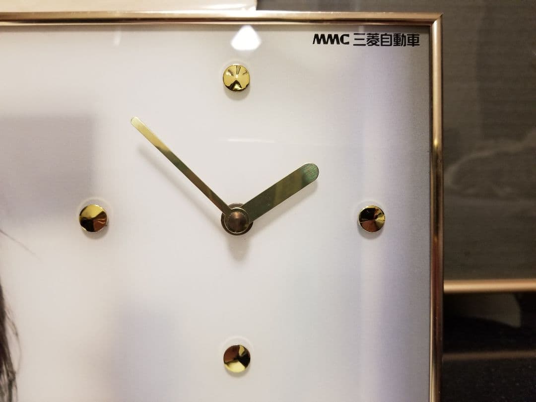 希少　非売品　MMC 三菱自動車 ミニカ ノベルティ　浅野温子 パネル時計