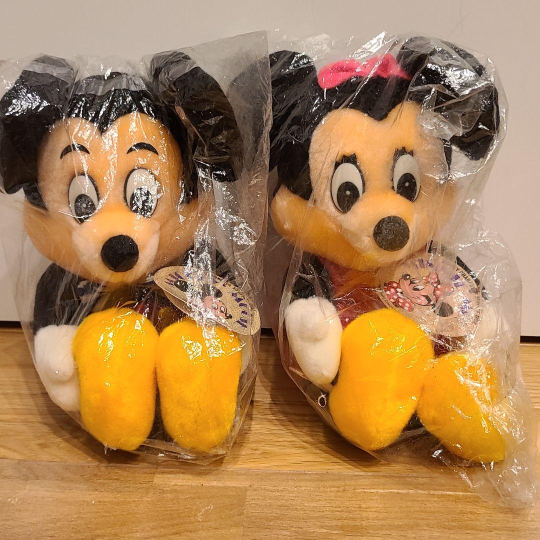 未使用　サンアンドスター　レトロ　ミッキー　ミニー　ディズニー　 ぬいぐるみ