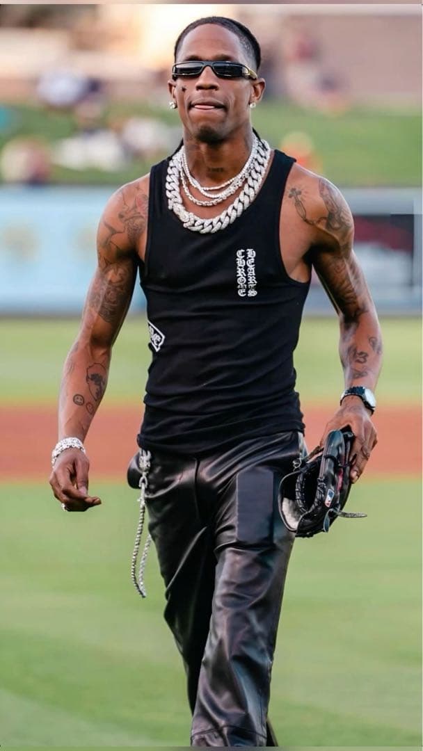 クロムハーツ ブラック プリント タンクトップ