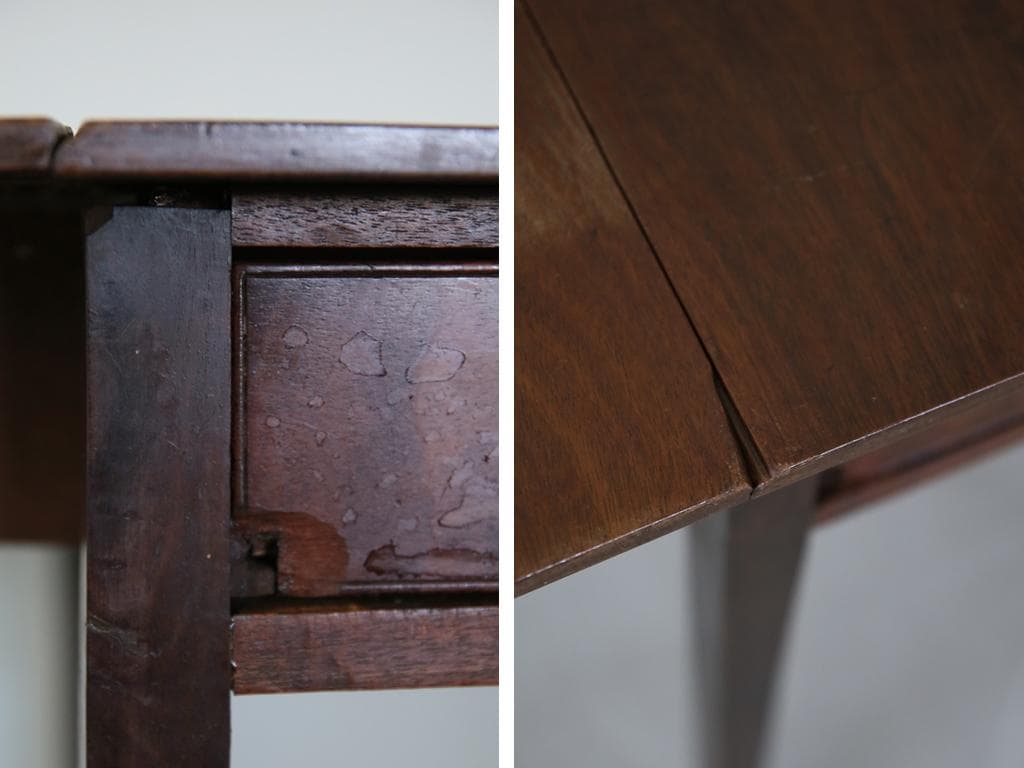 英国アンティーク木製ドロップリーフテーブル/バタフライ/ダイニング机89-275