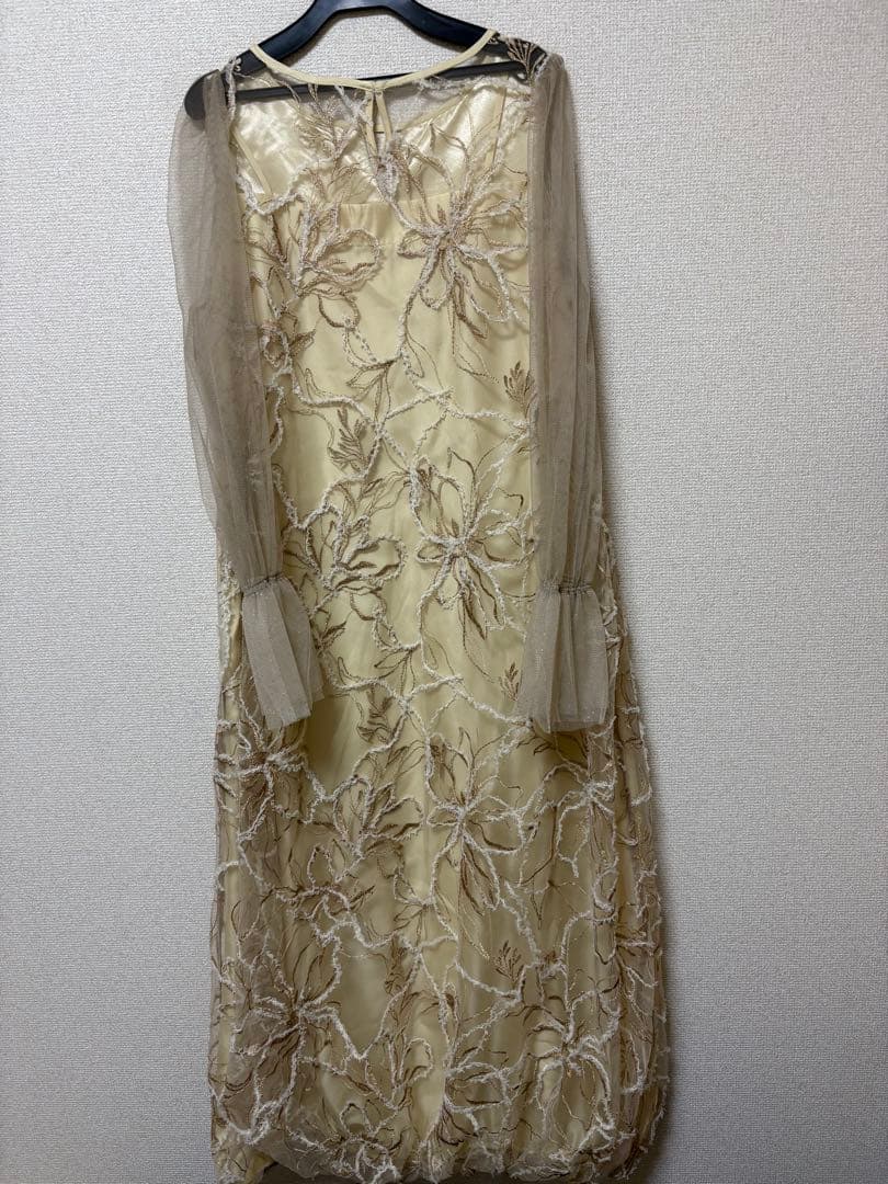 新品　今季　M リルアーPlume broderie balloon dress