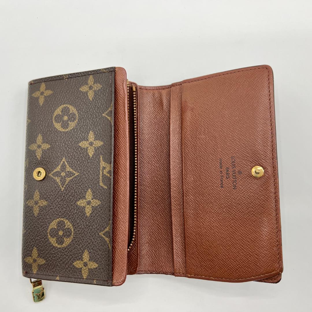 ルイヴィトン モノグラム ポルトモネビエ トレゾール 二つ折り 財布