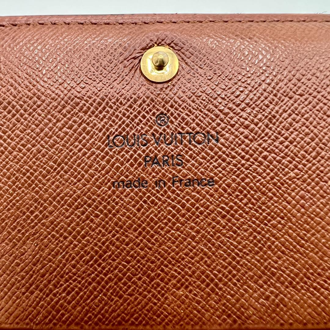 ルイヴィトン モノグラム ポルトモネビエ トレゾール 二つ折り 財布