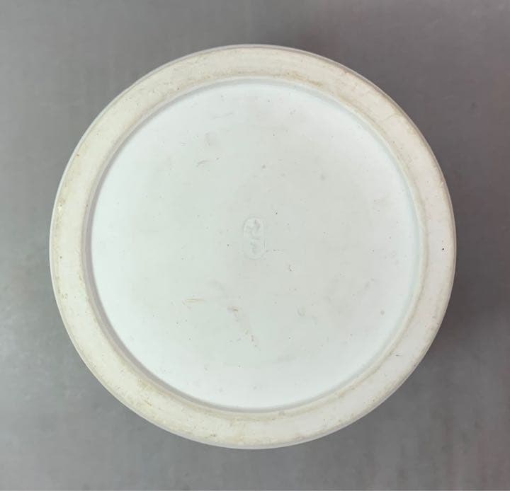 茶道具　膳所焼　陽炎園　雲堂写染付水指　淡々斎箱書