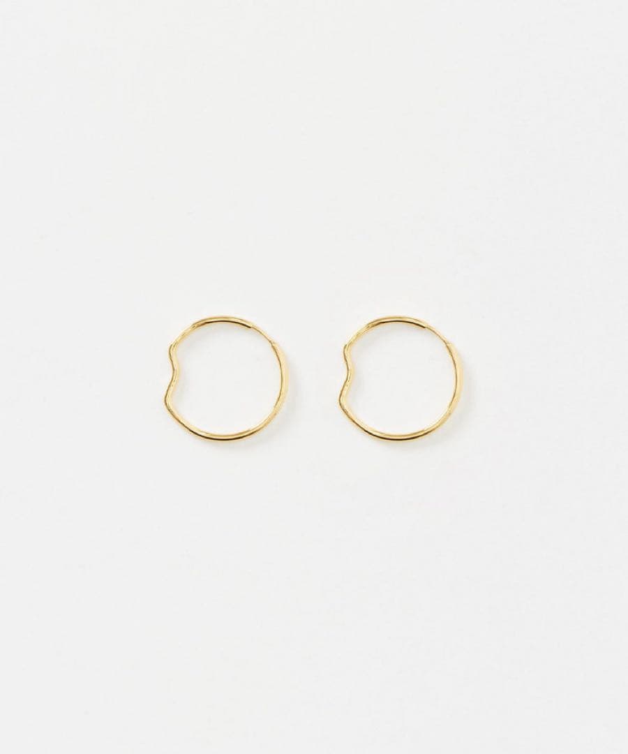 【美品】MARIA BLACK  25 HOOP GOLD