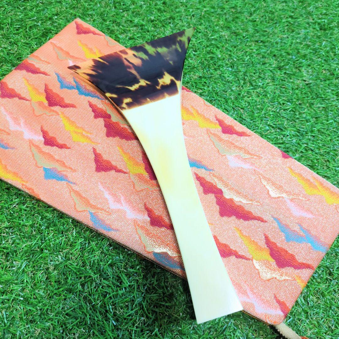 津軽三味線　鼈甲撥　極上　天然素材　バチ　和楽器 民謡　アンティーク　細密細工