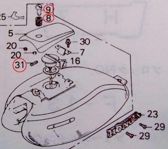 【送料無料】CB250T/CB400T用タンクロック