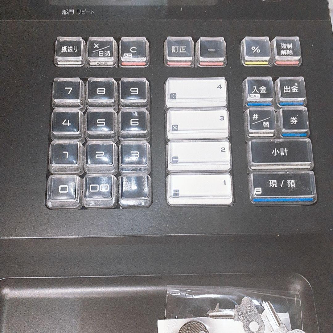 カシオレジスター　NL-100　コンパクト　人気機種　感熱紙　鍵付き　58mm