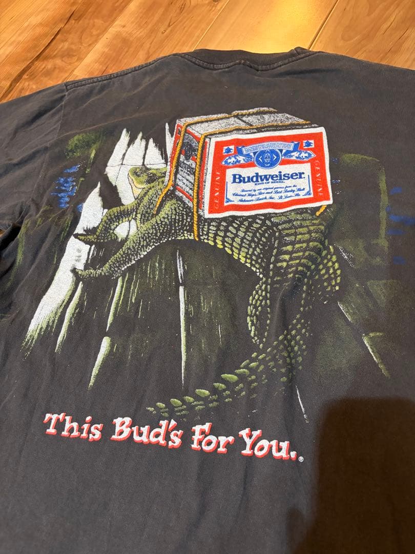 Budweiser グラフィックTシャツ 黒 96年製