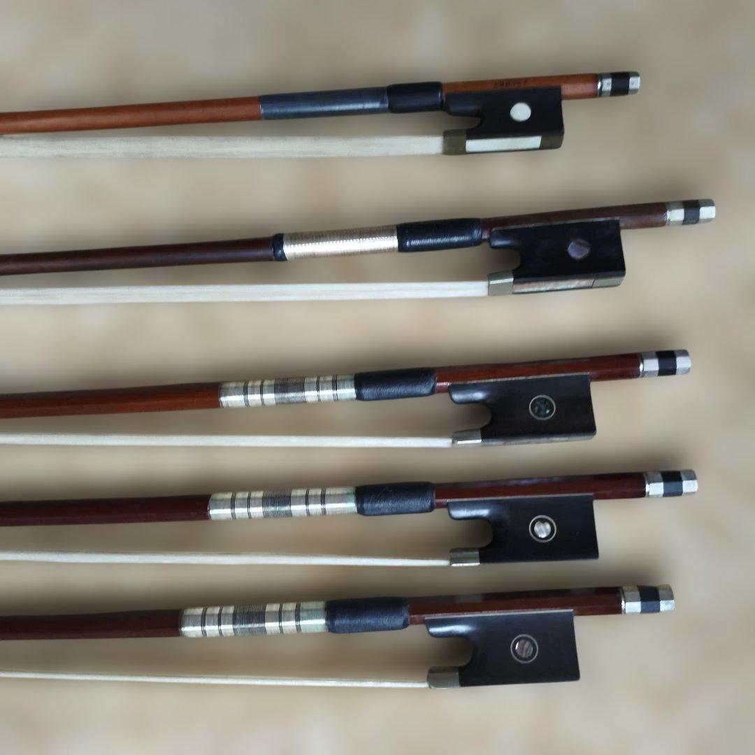 1/2~3/4 バイオリン弓 5本セット新品未使用アルシェブランドあり