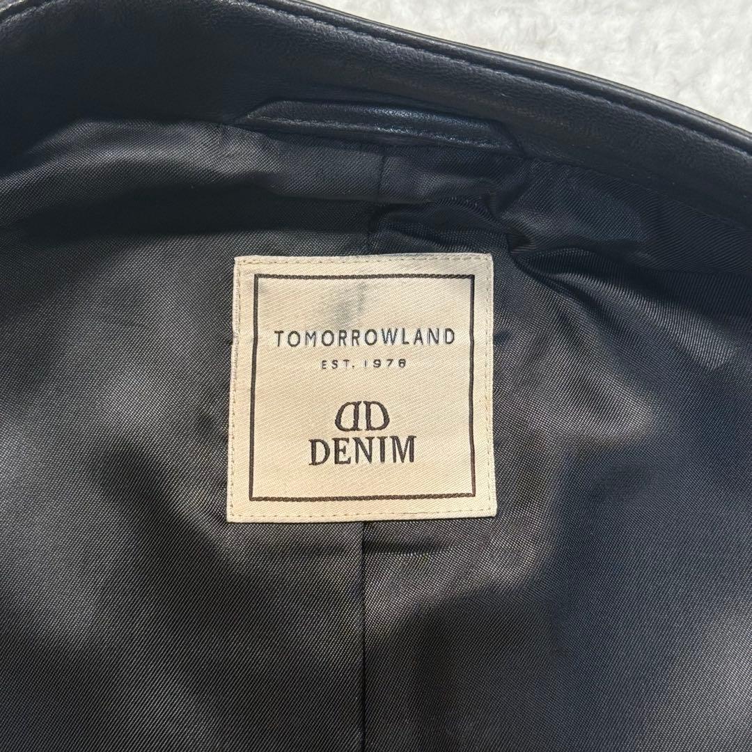 DENIM×tomrrowland別注 シングルライダースジャケット M 羊革