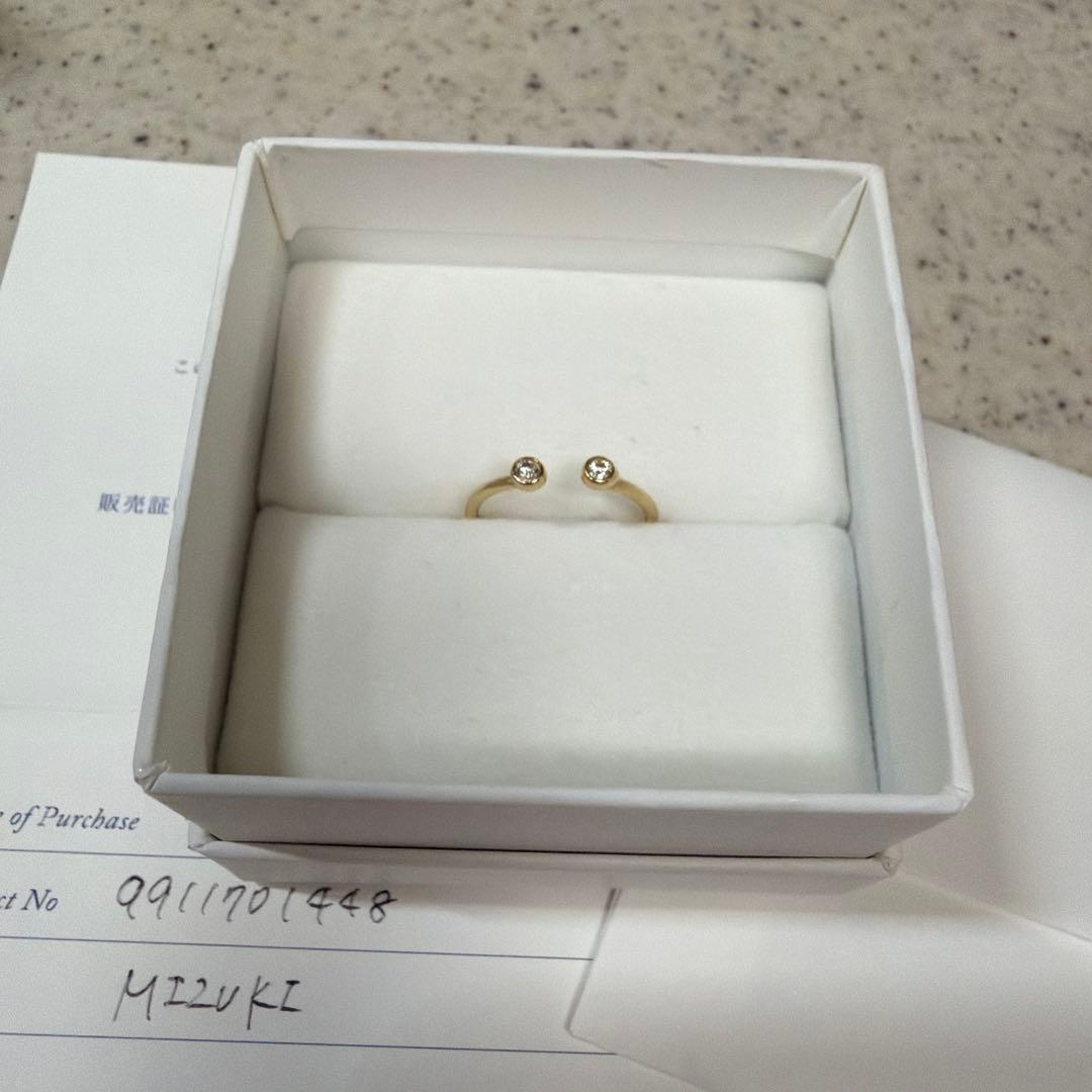 ロンハーマン　mizuki ダイヤモンドオープンリング　7号