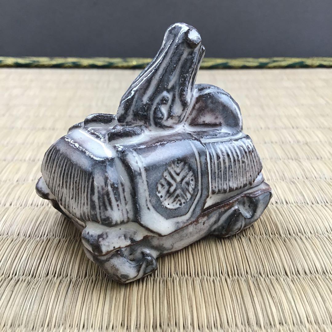 ⭐️茶道具　香合　干支午香合　瑞峰作　共箱　S88KG