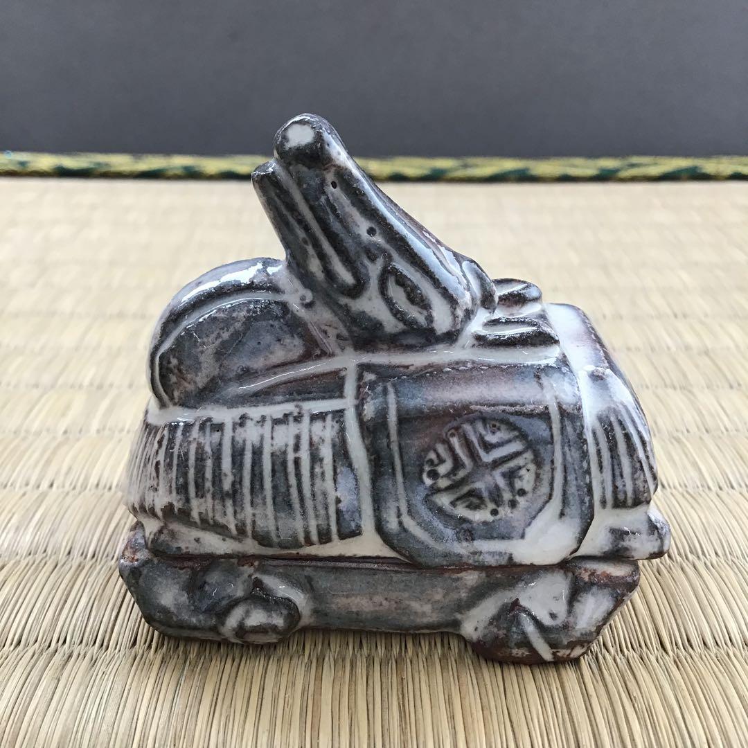 ⭐️茶道具　香合　干支午香合　瑞峰作　共箱　S88KG