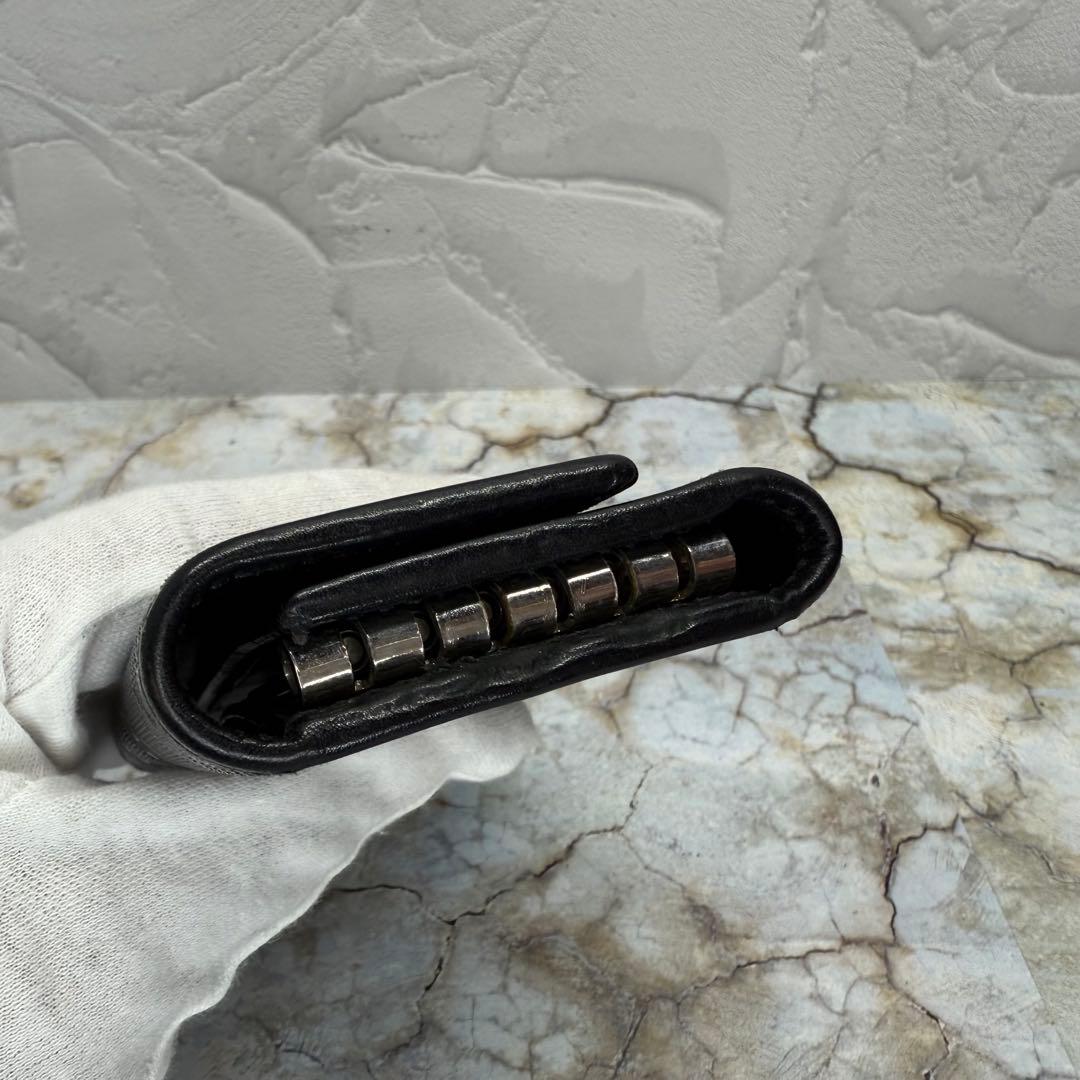 ★GUCCI★グッチ　ブラック PVCレザー キーケース