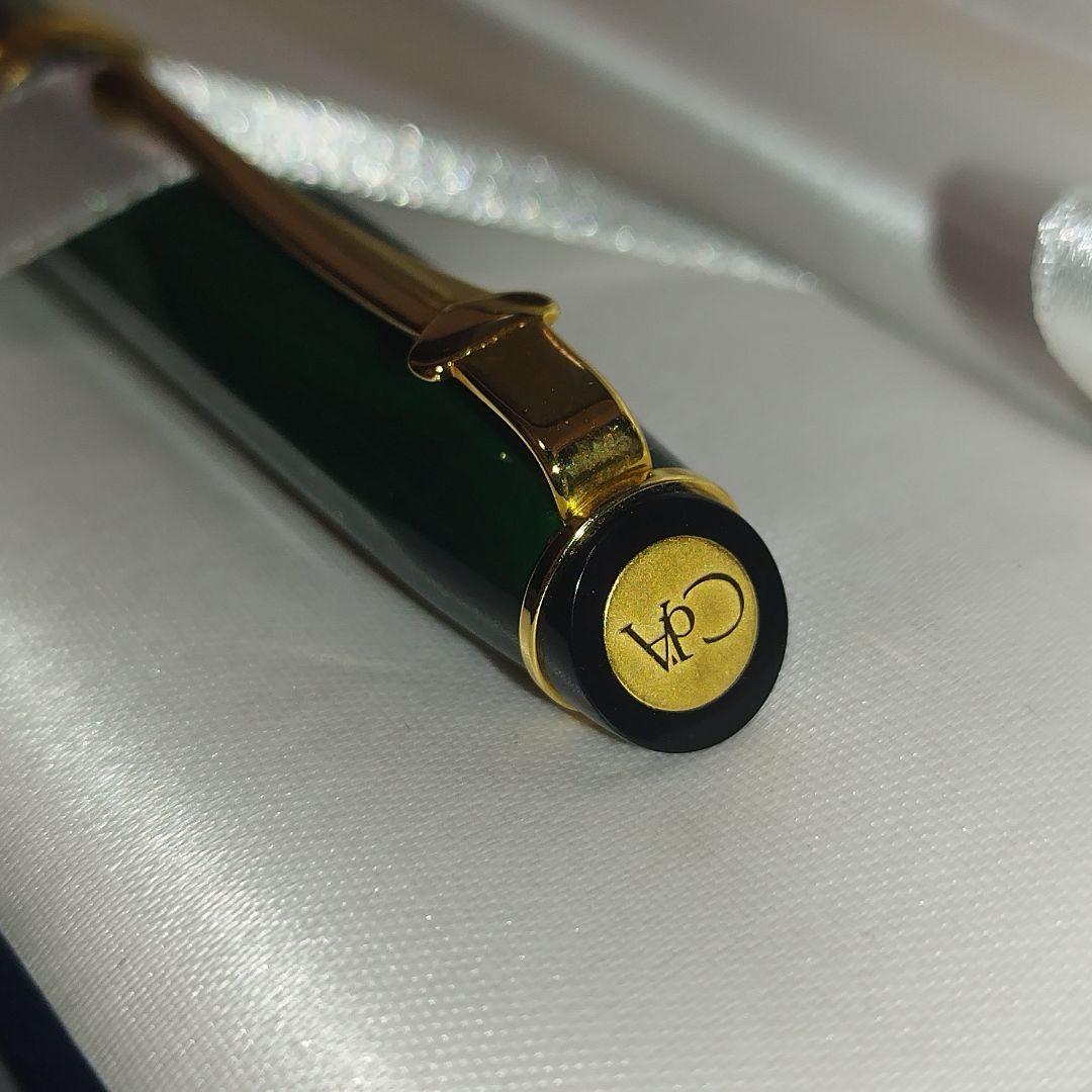 【美品】カランダッシュ ボールペン ジュネーブコレクション マーブルグリーン