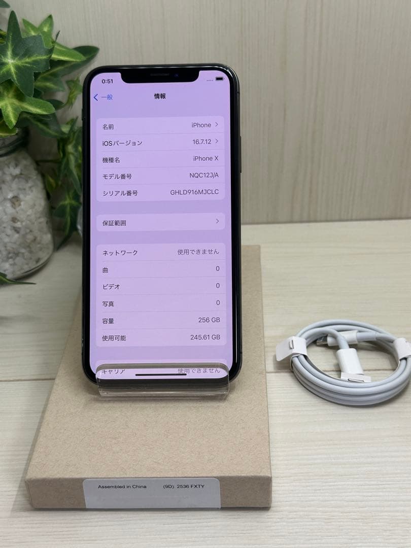 ✅✨新品未使用✨ Apple iPhone X 256GB❣️SIMフリー